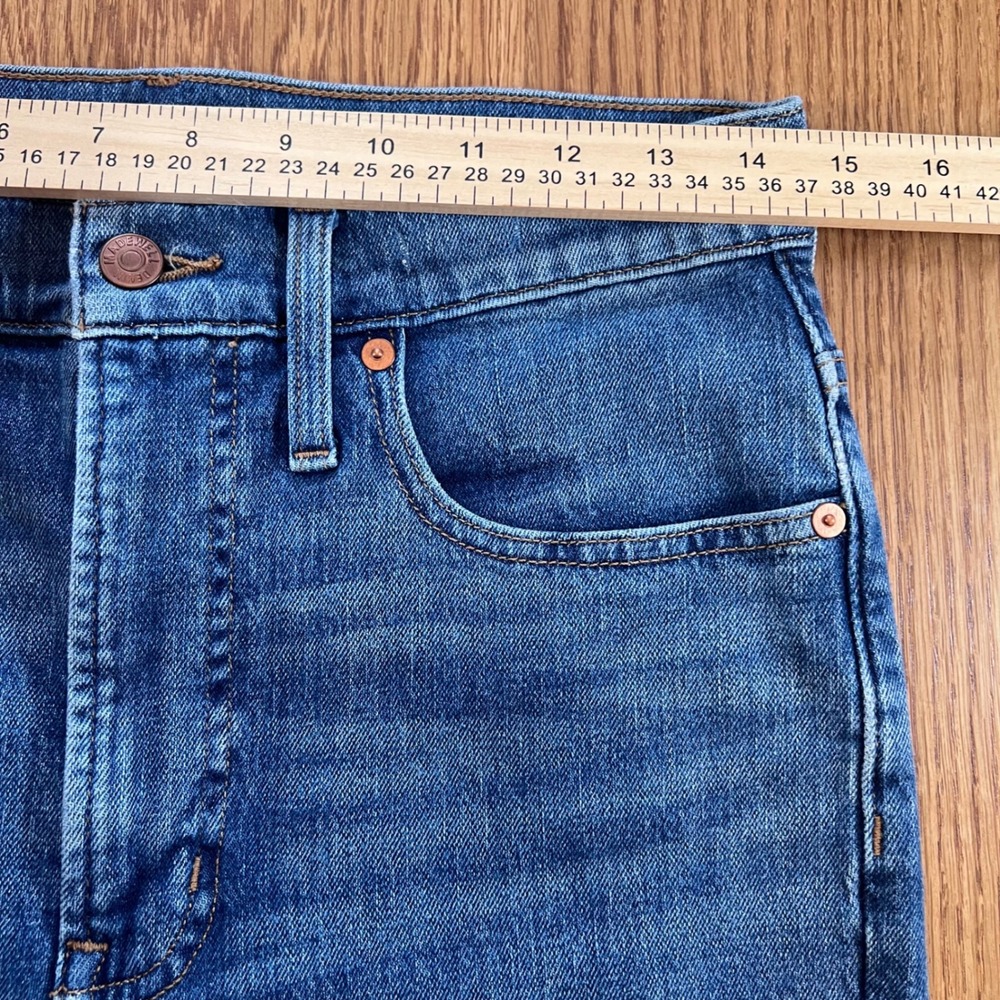Madewell Women's The Perfect Vintage Mom Jeans Size 27 Blue Straight Leg A5 - Picture 5 of 6